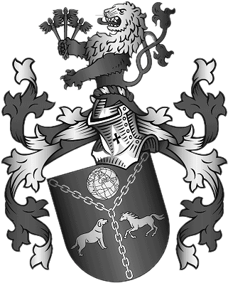 Wappen der Familie Aiglstorfer in Schwarz/Weiß